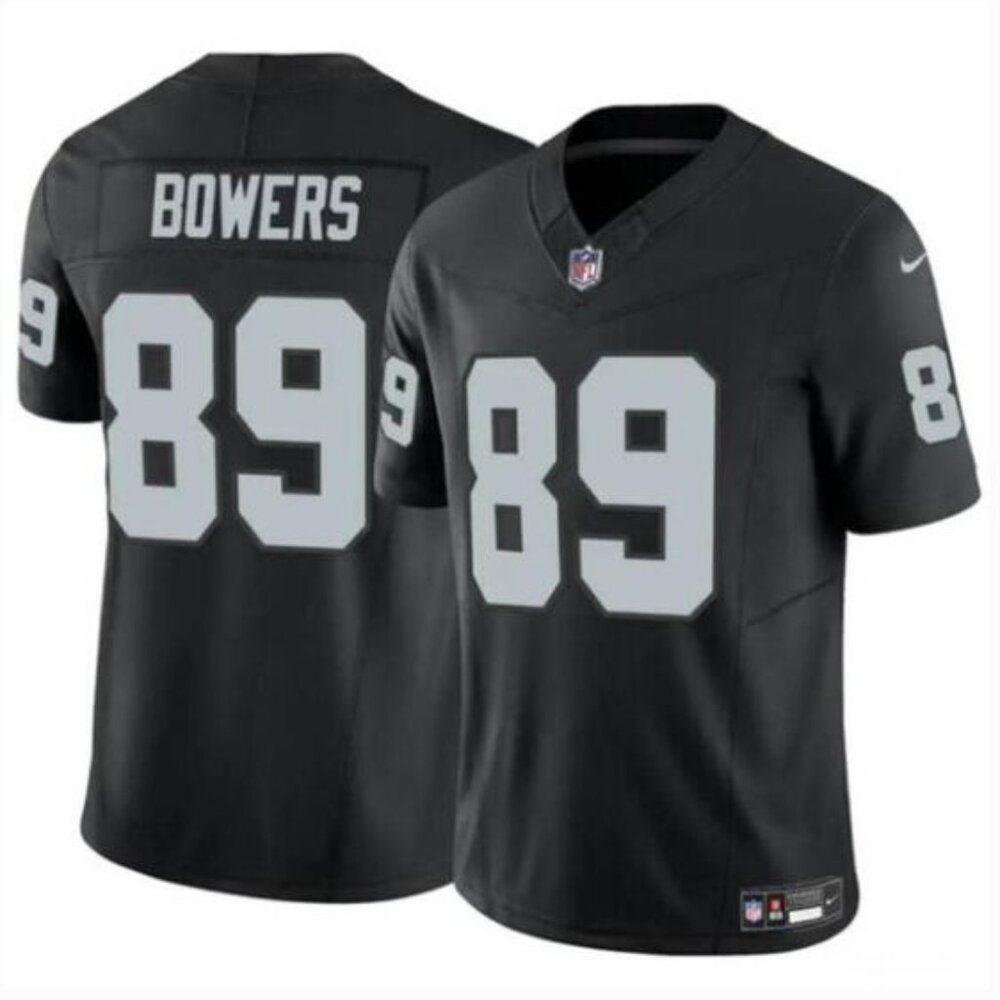 #89 Brock Bowers Black F.U.S.E Vapor Stitched Jersey